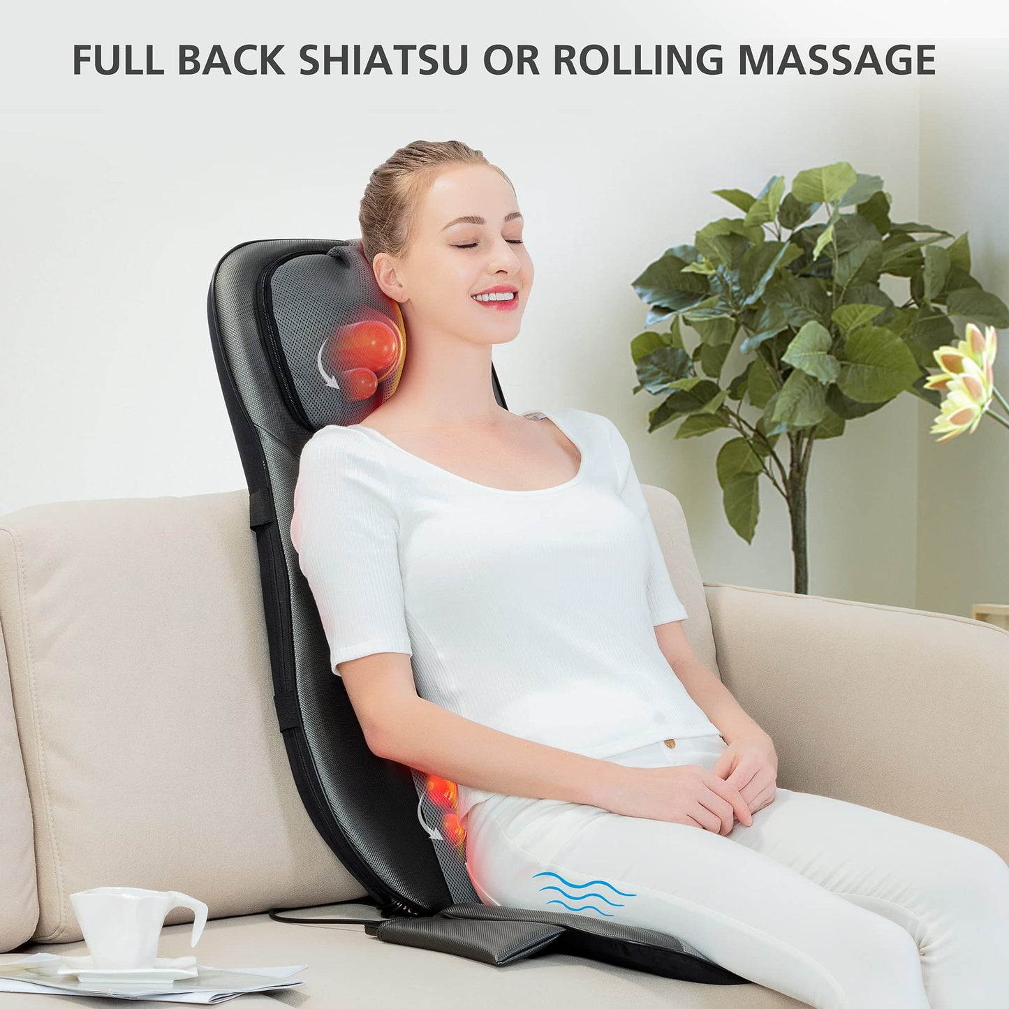 Snailax shiatsu Neck & Back Massager with Heat