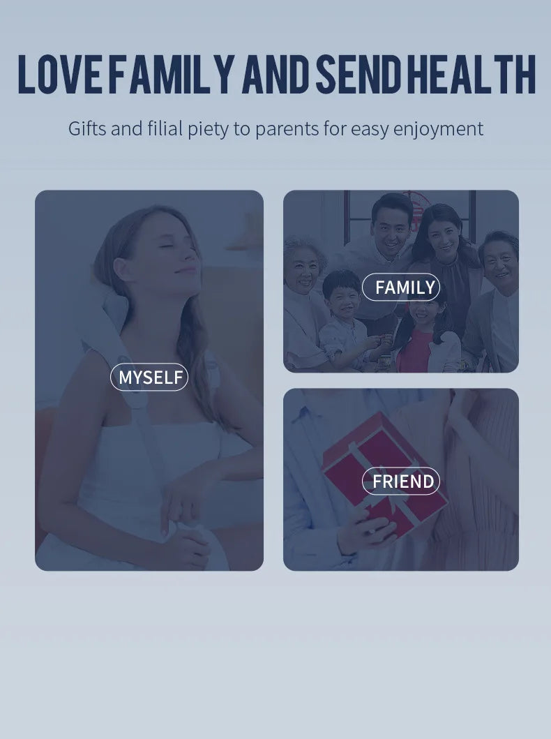 Wireless Neck and Back Massage for Pain Relief & Muscle Relaxation