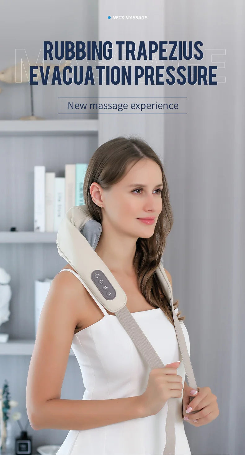 Wireless Neck and Back Massage for Pain Relief & Muscle Relaxation