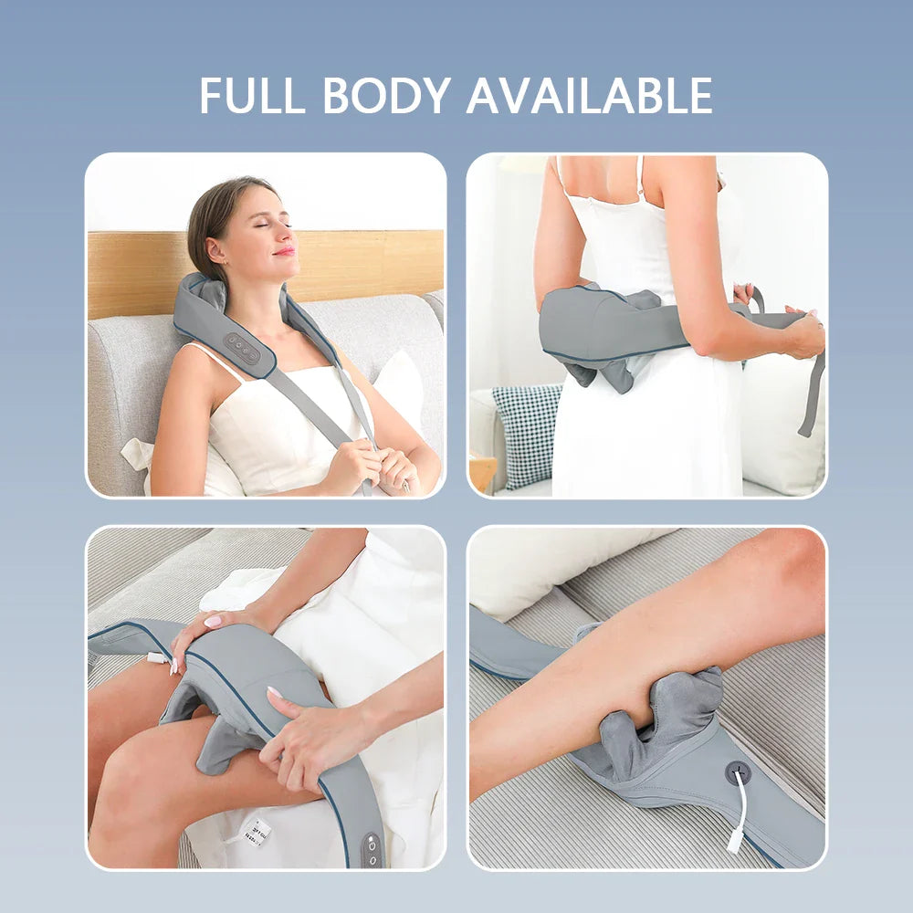 Wireless Neck and Back Massage for Pain Relief & Muscle Relaxation